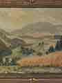 Landschaftsbild mit Stuckrahmen